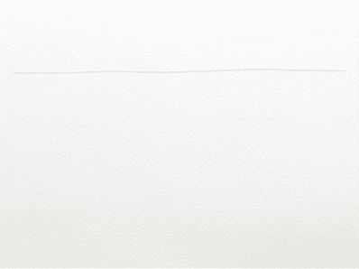 1st step of the how to draw a coastal landscape tutorial: draw the horizon line (pencil).